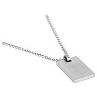 barcelona crest dog tag chain stainless steel