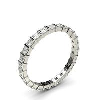 bar setting full eternity diamond ring