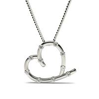 Bar Setting Heart Pendant