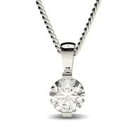 Bar Setting Classic Solitaire Pendant