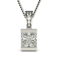 Bar Setting Solitaire Pendant