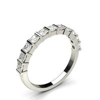 Bar Setting Half Eternity Diamond Ring