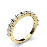 Bar Setting Half Eternity Diamond Ring