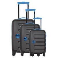 Bagstone Moon Set of 3 Suitcases, Black