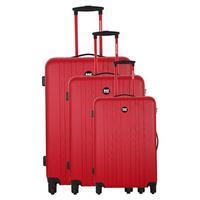Bagstone Life Set of 3 Suitcases, Red