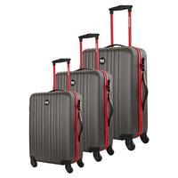 Bagstone Life Set of 3 Suitcases, Grey