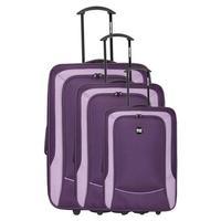 Bagstone Girl Set of 3 Suitcases, Violet