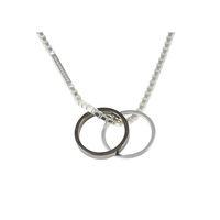 Baldessarini Sterling Silver PVD Graphite Ring 70cm Mens Necklace