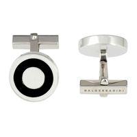 baldessarini sterling silver black onyx circular mens cufflinks