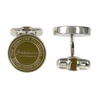 baldessarini oxydised silver brown signature collection mens cufflinks