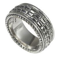 Baldessarini Sterling Silver Mens Patterned Designer Ring Y2033R/90/00/