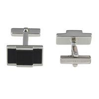 Baldessarini Sterling Silver Black Onyx & Enamel Mens Cufflinks