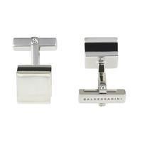 baldessarini sterling silver black onyx square mens cufflinks