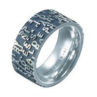 Baldessarini Sterling Silver Mens Patterned Band Ring