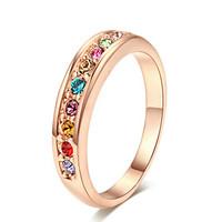Band Rings Crystal Alloy Fashion Simple Style Jewelry Party 1pc