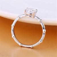 Band Rings Brass Zircon Cubic Zirconia Fashion Classic Silver Rose Gold Jewelry Party 1pc