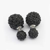 Ball Earrings Jewelry Euramerican Fashion Personalized Rhinestone Alloy Jewelry Jewelry For Wedding Special Occasion 1 Pair