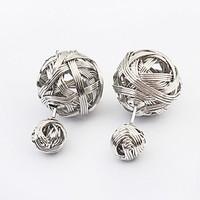 Ball Earrings Jewelry Euramerican Fashion Personalized Alloy Jewelry Jewelry For Wedding Special Occasion 1 Pair