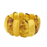 baltic amber oblong stretch bracelet