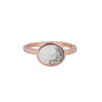 Barrucci-Rings - Ring Ovaal Howlite -