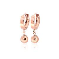 Ball Huggie Earrings in 9ct Rose Gold