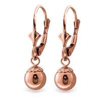 Ball Drop Earrings in 9ct Rose Gold