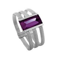 Baccarat So Insomnight 3 Row Purple Crystal Bracelet 2610649
