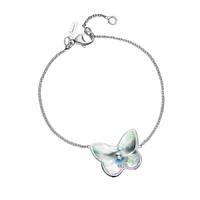 Baccarat Papillon Silver Clear Crystal Butterfly Bracelet 2803476