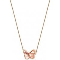 Baccarat Papillon Rose Gold Plated Crystal Butterfly Necklace 2803472