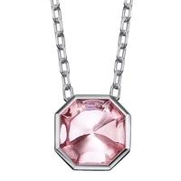 Baccarat L-Illustre Small Pink Crystal Necklace 2611926