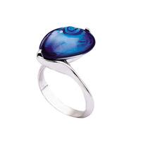 Baccarat Fleurs Dark Blue Crystal Ring 2610669