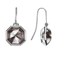 baccarat l illustre clear octagonal crystal dropper earrings 2611973