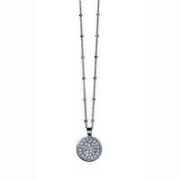 Babette Wasserman Silver and Zirconia Sovereign Necklace