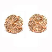 babette wasserman rose gold plated and zirconia earrings