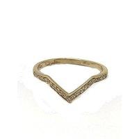 Babette Wasserman Yellow Gold V Style Ring