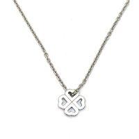 Babette Wasserman Silver Clover Heart Necklace