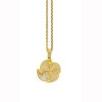 Babette Wasserman Jagged Rose Yellow Gold Plated Necklace