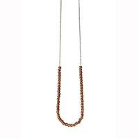 babette wasserman moonball rose gold plated necklace