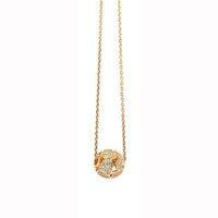 Babette Wasserman Earth Heart Rose Gold Plated and Zirconia Necklace