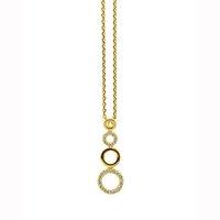 babette wasserman silver gold plated and zirconia lupin necklace