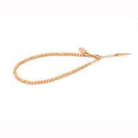 Babette Wasserman Silver and Rose Gold Plated Moonball Bracelet