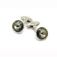 babette wasserman galileo black swarovski crystal cufflinks