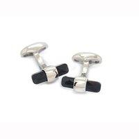 Babette Wasserman Column Swarovski Crystal Cufflinks