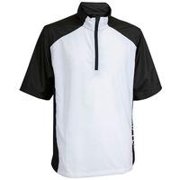 back tee golf mens short sleeve windshirt optical white