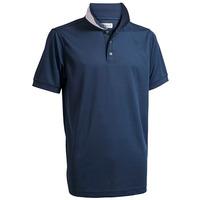 Back Tee Golf Mens Quick Dry Performance Polo - NAVY