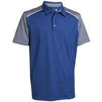 back tee golf mens embossed uv polo hazard blue