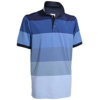 back tee golf mens striped performance polo navy