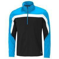 Bart - Half Zip Jacket Mens Medium Black/Ocean/White