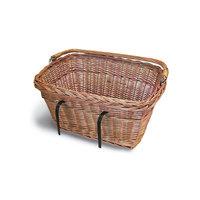 basil wicker rectangular front basket