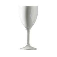 BBP Polycarbonate Wine Glass 312ml White Pack of 12